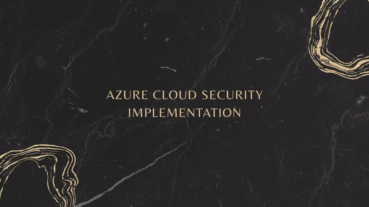 Azure Cloud Security Implementation