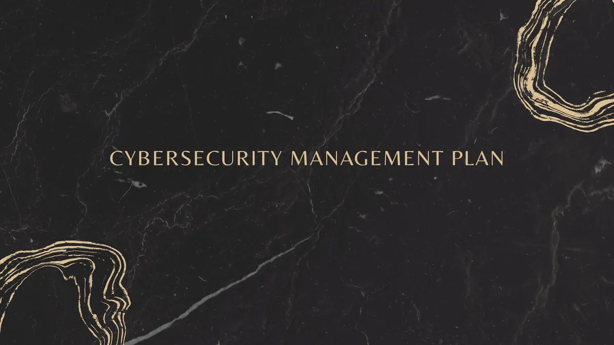 Cybersecurity Management Plan