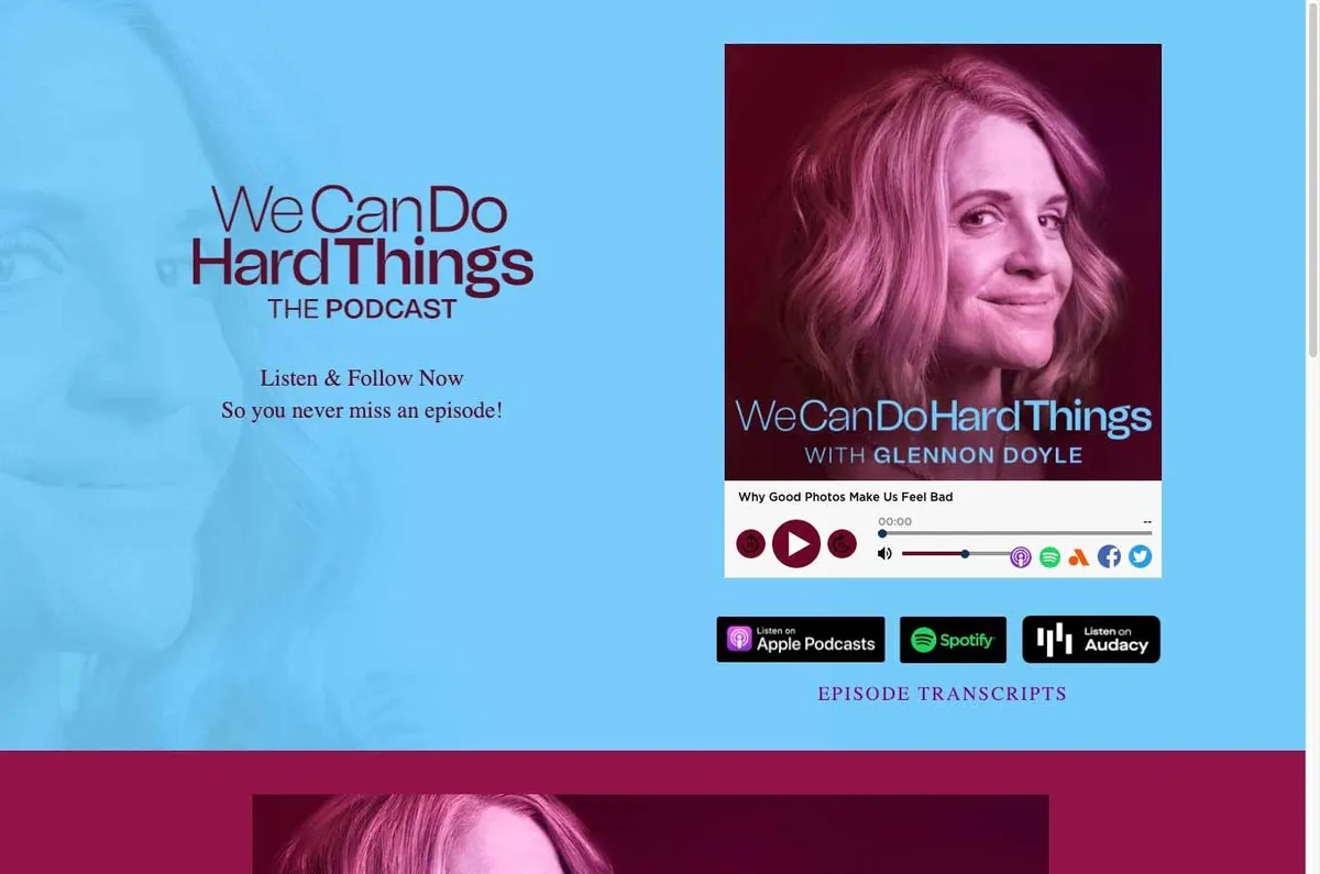 We Can Do Hard Things Podcast - Glennon Doyle